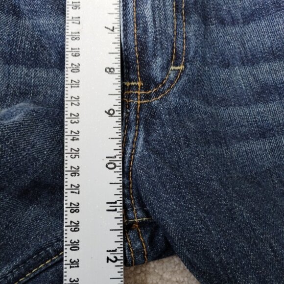 Ariat M4 Jeans Men's Size 38 Relaxed Boot Cut Blue Denim Loop Lock Distressed - Picture 7 of 11